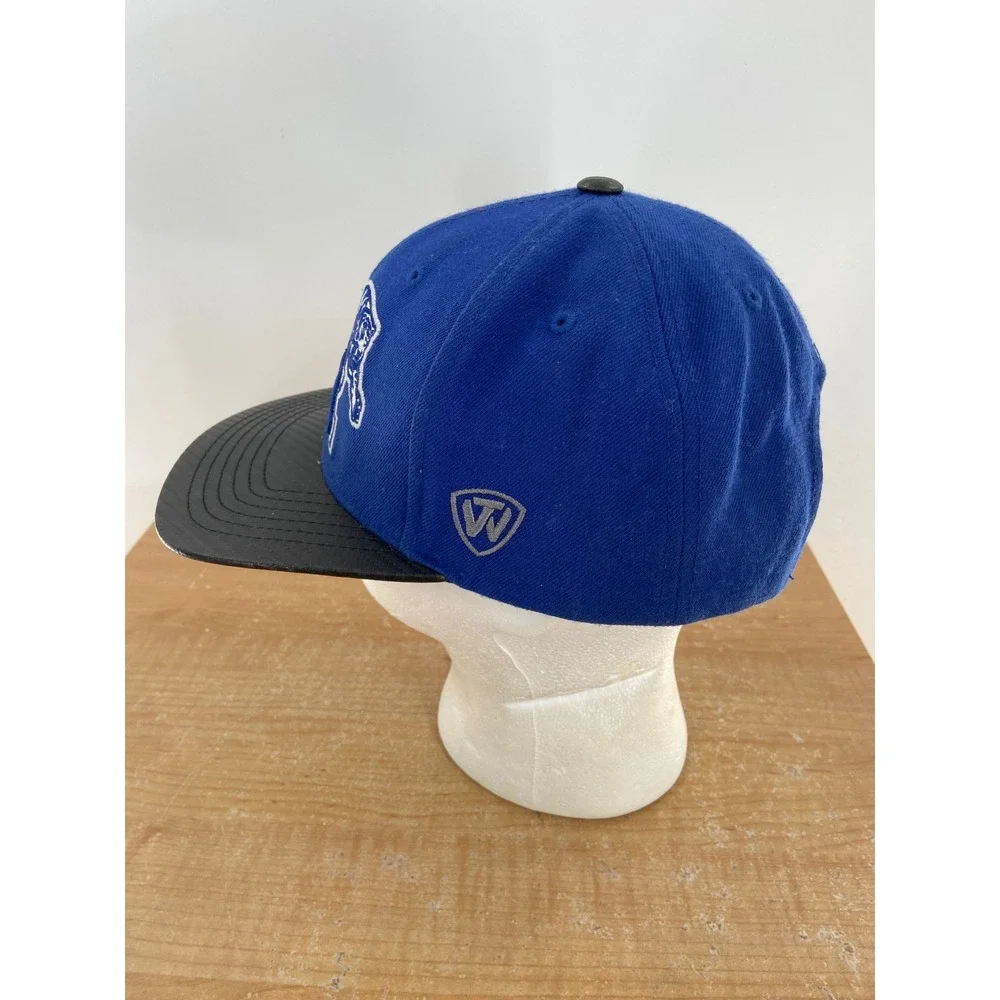 Top of the World Memphis Tigers Snapback Hat Blue Black Flat Brim Mens OSFM